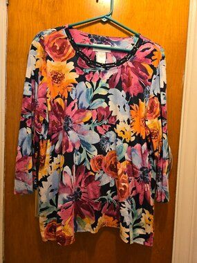 Alfred Dunner Floral Top XL